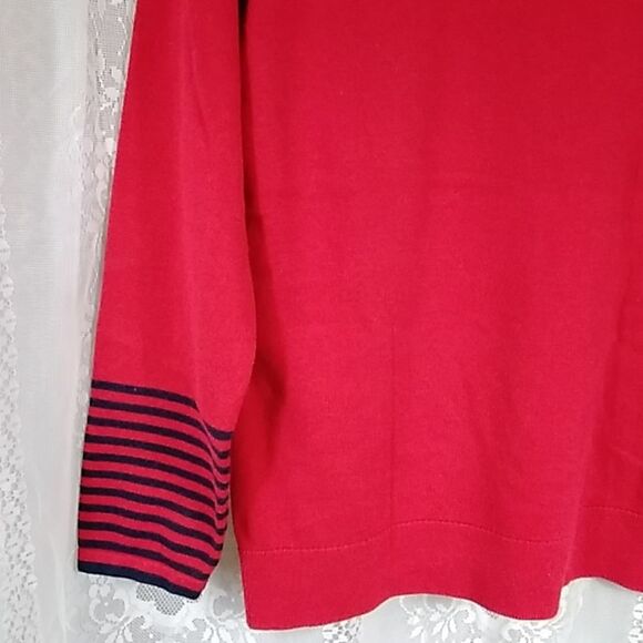 NAUTICA RED AND BLACK WOMEN'S TOP BLOUSE SIZE XL - Picture 8 of 11